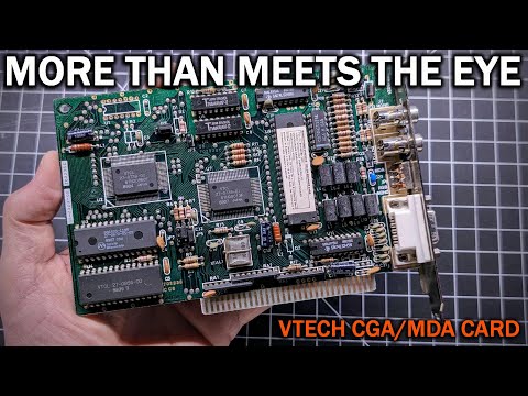 This clone CGA/MDA card has a couple of surprising hidden features