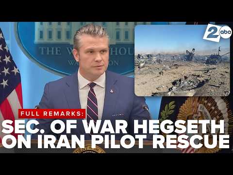 US Sec. of War Hegseth describes rescue of missing F-15 crew member in Iran