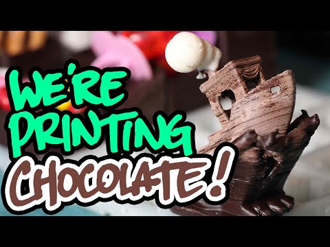 3D Printing a CHOCOLATE GRIDFINITY of LOVE!!