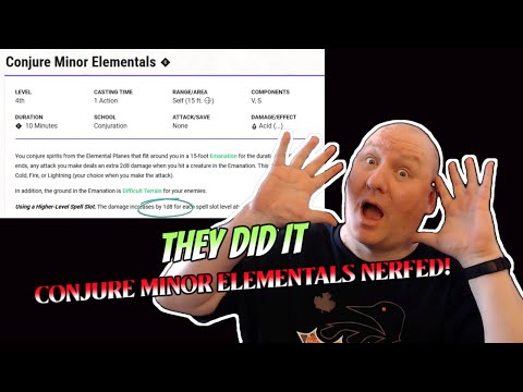 New Errata for Core Dnd Books: Spell Rebalancing