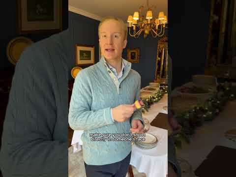 Release party poppers carefully! Happy New Year to all! #etiquette #williamhanson