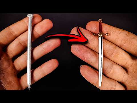 Create a Miniature Sword from a Steel Nail – Sword Making with a Nail