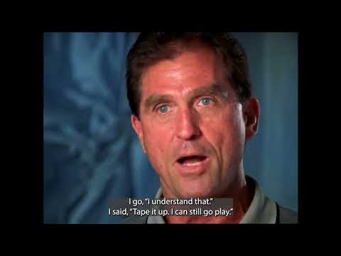 Character: Resilience. Jack Youngblood plays with broken leg