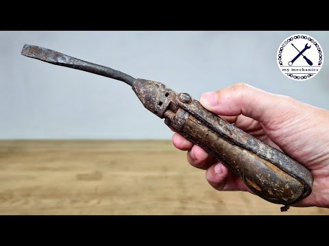 1891 German ''Weltrekord'' Ratchet Screwdriver - Restoration