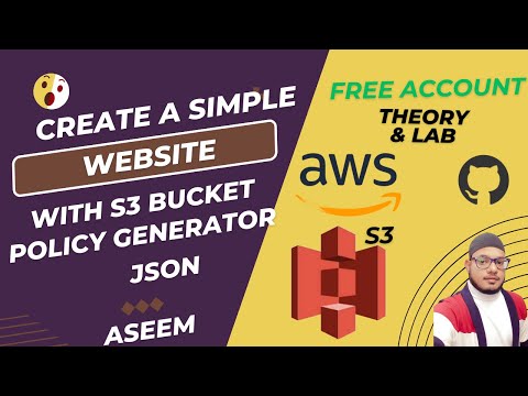 AWS Project | How to create a Static Website with Amazon S3 Service  | Step-by-Step Guide (Free)"