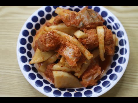 Острая ферментированная рыба по-корейски/Панчани из минтая