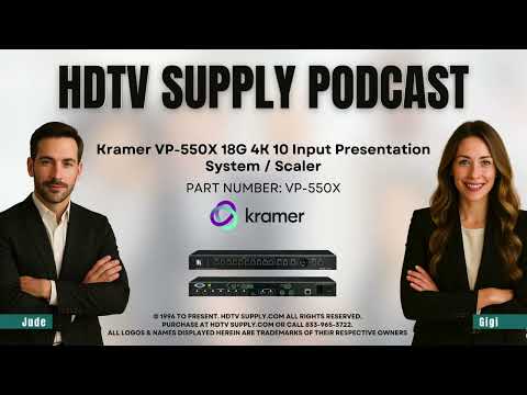 Kramer VP-550X 18G 4K 10 Input Presentation System / Scaler