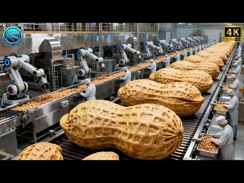 Inside a Planters Peanut Factory: From Raw Groundnuts to Roasted Salted Snacks (Full Process)