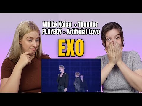 OMG!? 🥵 EXO - White Noise + Thunder + PLAYBOY + Artificial Love (Live) | 1st Reaction | KPOP | 엑소