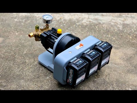 DIY 3000W Brushless High Pressure Washer – XAG Motor + 40V Makita Battery