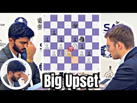 🇮🇳 Gukesh D vs 🇩🇪 Frederik Svane | Shocker at the FIDE World Cup! 😱