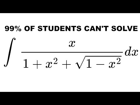 Hard Integral 99% Of Calc Students Can't Solve