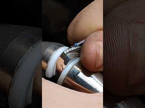 The steps of making a wedding ring #jewellery #silver