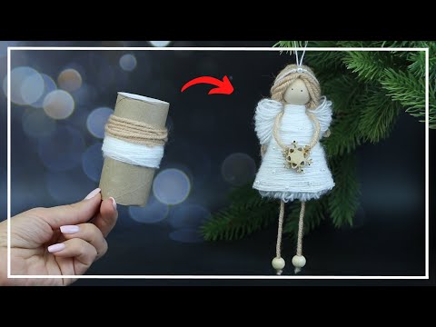 Cozy Winter Yarn Fairy ❄ How to make Yarn Angel ❄ Yarn Doll making ❄ Christmas decoration DIY