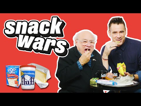 Danny DeVito & Colin Farrell Eat Irish And American Foods | Snack Wars