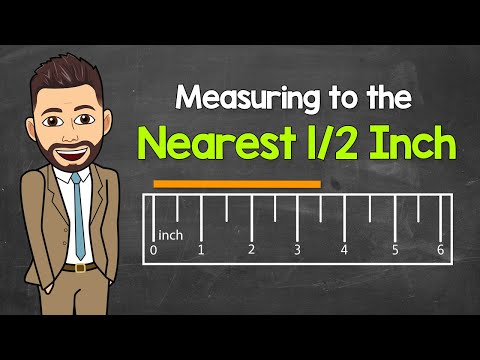 Measuring to the Nearest 1/2 Inch | How to Use a Ruler | Math with Mr. J