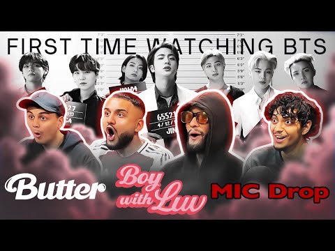 OUR FIRST TIME WATCHING BTS!! | BTS (방탄소년단) 'Butter', 'Boy With Luv' and 'MIC Drop'