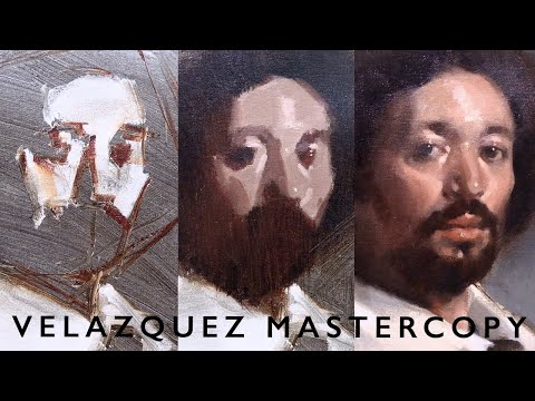 Portrait Painting Tutorial - Velázquez Master Copy (PART 1)