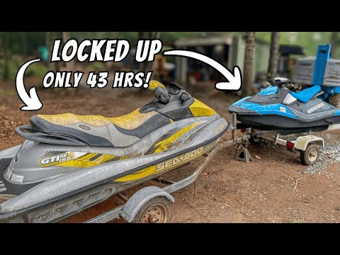 SWAMPED SEADOO JET-SKIS SAVED FROM THE SCRAPYARD…WILL THEY RUN?