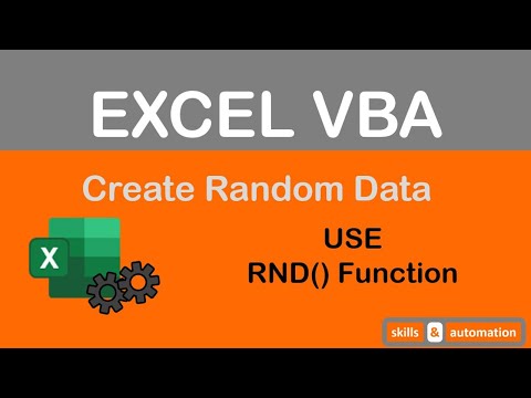 Excel VBA: Automatically create a Large Dataset populated with Random Data | Build from scratch