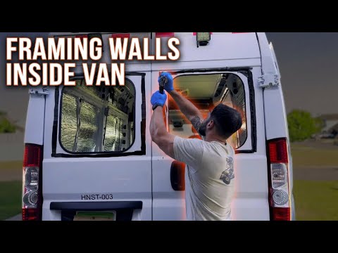 Van Build Progress: Framing the Walls, Installing Lights & Flooring
