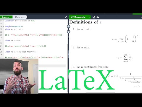 Intro to LaTeX : Learn to write beautiful math equations || Part 1