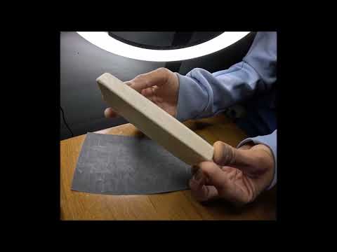 Sanding A Rough Piece Of Wood Into A Nice Smooth Piece Of Art!