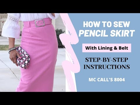 HOW TO SEW A LINED PENCIL SKIRT
