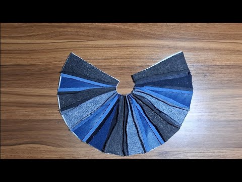 easy way to sew a luxury tote bag from old jeans:✂️😎Easy trick for sewing a luxury bag