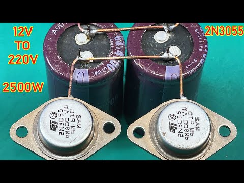 Inverter 12v to 220v, 2500w NO IC  Inventor101#8