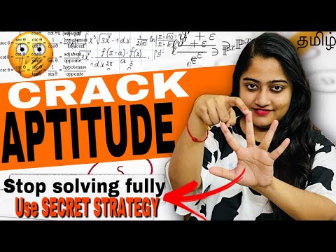 Study only these topics to clear APTITUDE ROUND in SMART way(தமிழ்)🔥🚀 APTITUDE PREPARATION GUIDE