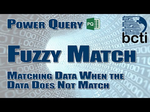 Power Query - Fuzzy Match (Improve lookup accuracy when working with inaccurate data)