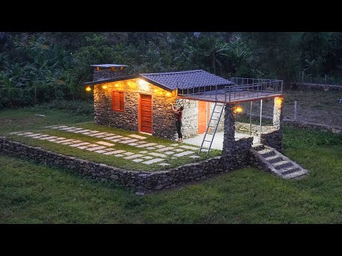 Installing Rudimentary Free Electric Power System From Water Light Up The Stone House