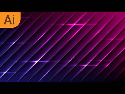 Abstract background 3D diagonal line | Illustrator Tutorial