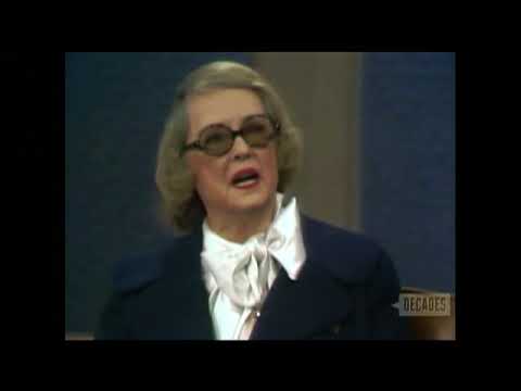 Bette Davis--1971 TV Interview, Arte Johnson, Birch Bayh