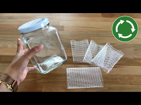 Şişe Koruma Filesi ve Cam Kavanoz ile Süper Geri Dönüşüm Fikri! ASMR