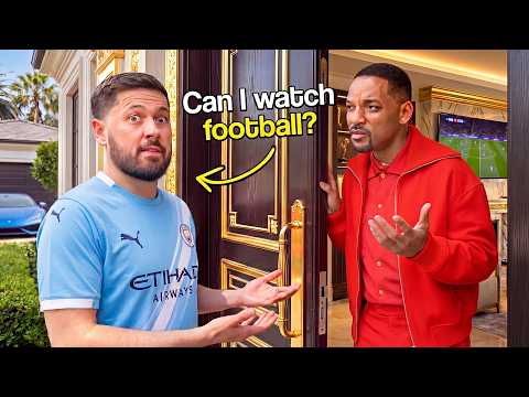 Asking Celebrities To Watch Football in THEIR Home