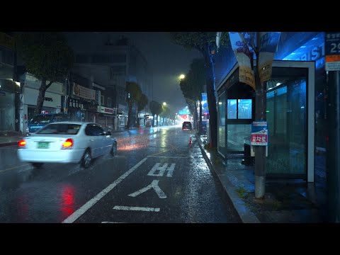 [4K] 가끔은 우산없이 비를 맞고 걸어도 괜찮아. Sometimes it's okay to walk in the rain without an umbrella. 빗소리 asmr