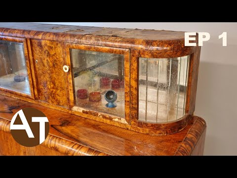 Watch how I restored this water damaged cabinet into shining pearl - Ep 1