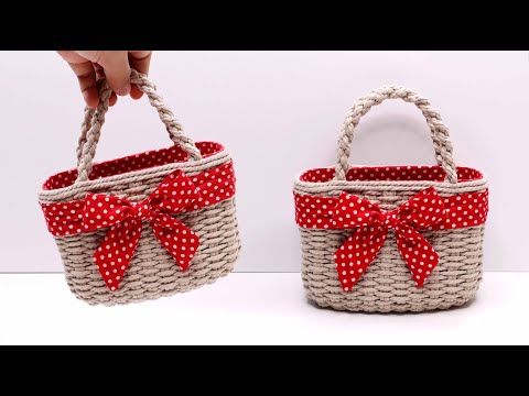 Make Beautiful Bags from Plastic Bottles and Ropes