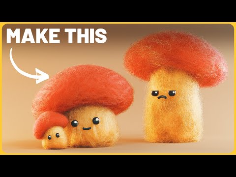 The EASY way to create Fluffy Characters in Blender 3D - Beginner Friendly