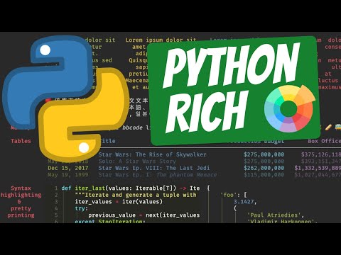 Python Rich - The BEST way to add Colors, Emojis, Tables and More...