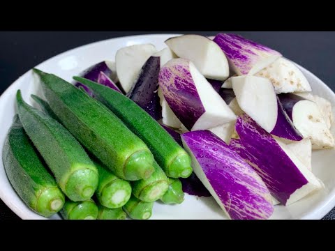 秋葵搭配茄子，没想到这么好吃，调料简单，比大鱼大肉还好吃，营养丰富又下饭#美食製作 #美食 #美食教程