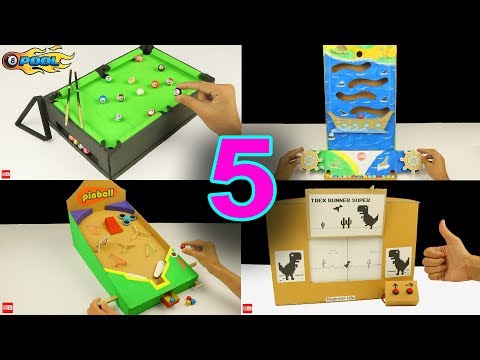 5 Amazing Cardboard Games Compilation