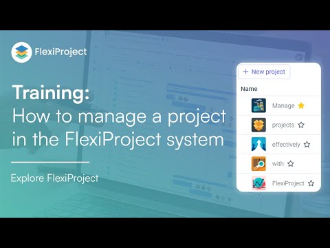 Training: How to manage projects in FlexiProject system