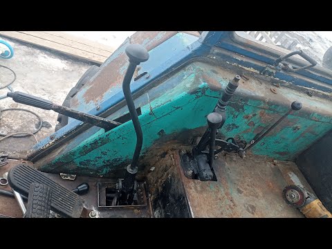 Сделал кучу рычагов и поставил стартер на МТЗ