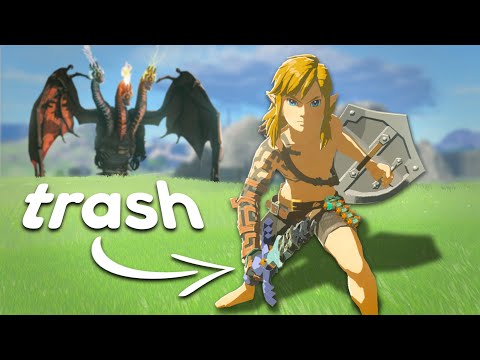 The WORST Weapon in TOTK… Can It Beat the Game?