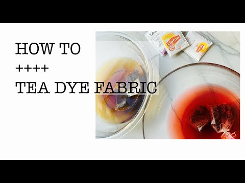 Easy way to dye fabric with tea bags - antique look for quilts - tea dyeing is so simple