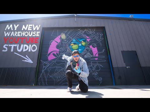 Custom Painting my 15,000 sq/ft YouTube Studio!