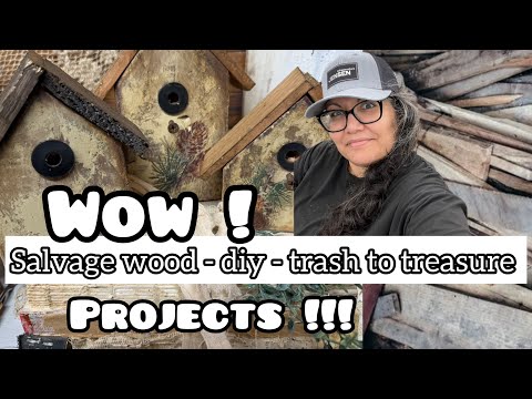 Trash to treasure DIYs . Using salvage . Rustic Home decor